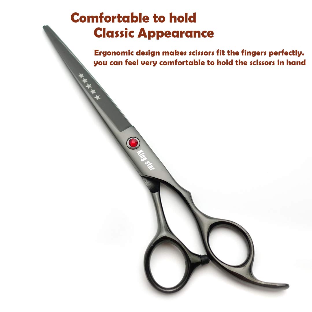 KINGSTAR tijeras curvas superiores para perros, maniobrabilidad suave en contornos.
