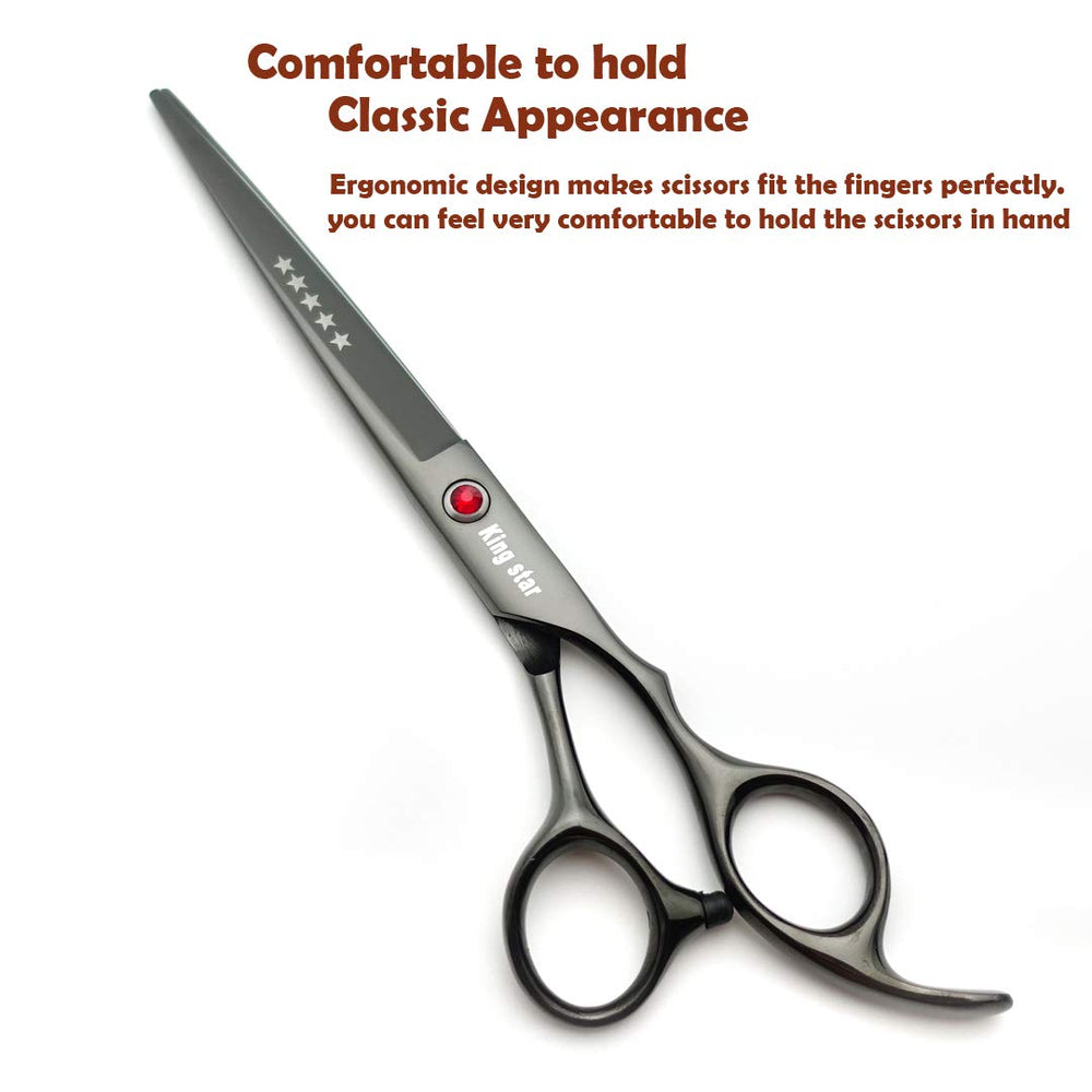 KINGSTAR tijeras curvas superiores para perros, maniobrabilidad suave en contornos.