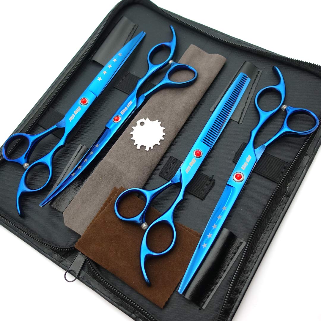 KINGSTAR tijeras de despuntado para desfilado suave sin tirar el pelo.