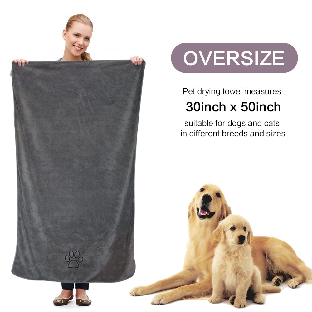 Toalla de microfibra KinHwa para perros, secado suave y rápido.