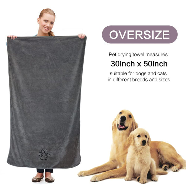 Toalla de microfibra KinHwa para perros, secado suave y rápido.