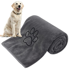 Toalla KinHwa para perros 30x50, absorbe rápido para secar a tu mascota.