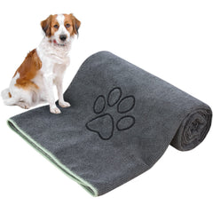 Toalla KinHwa para perros, microfibra absorbente, seca rápido y suave.