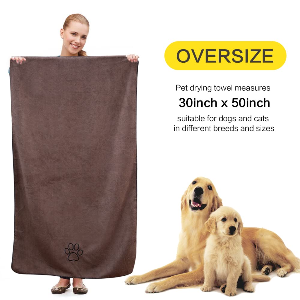 KinHwa toalla microfibra suave para perros, ofrece absorción y secado eficientes