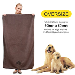 KinHwa toalla microfibra suave para perros, ofrece absorción y secado eficientes