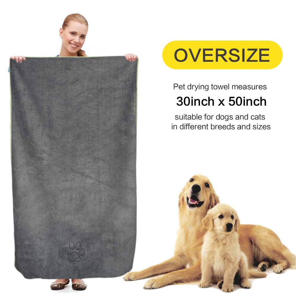 Toalla KinHwa para perros: secado rápido tras baño con material suave.