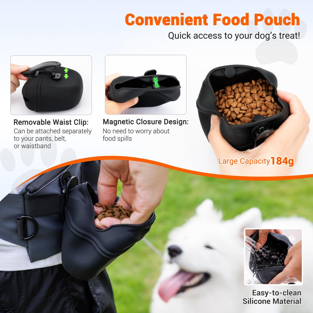 Kiorafoto bolsa de entrenamiento para perro, resistente al agua y suciedad.