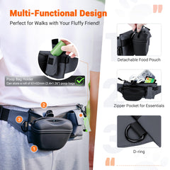 Kiorafoto dispensador integrado de bolsas para heces, acceso rápido.