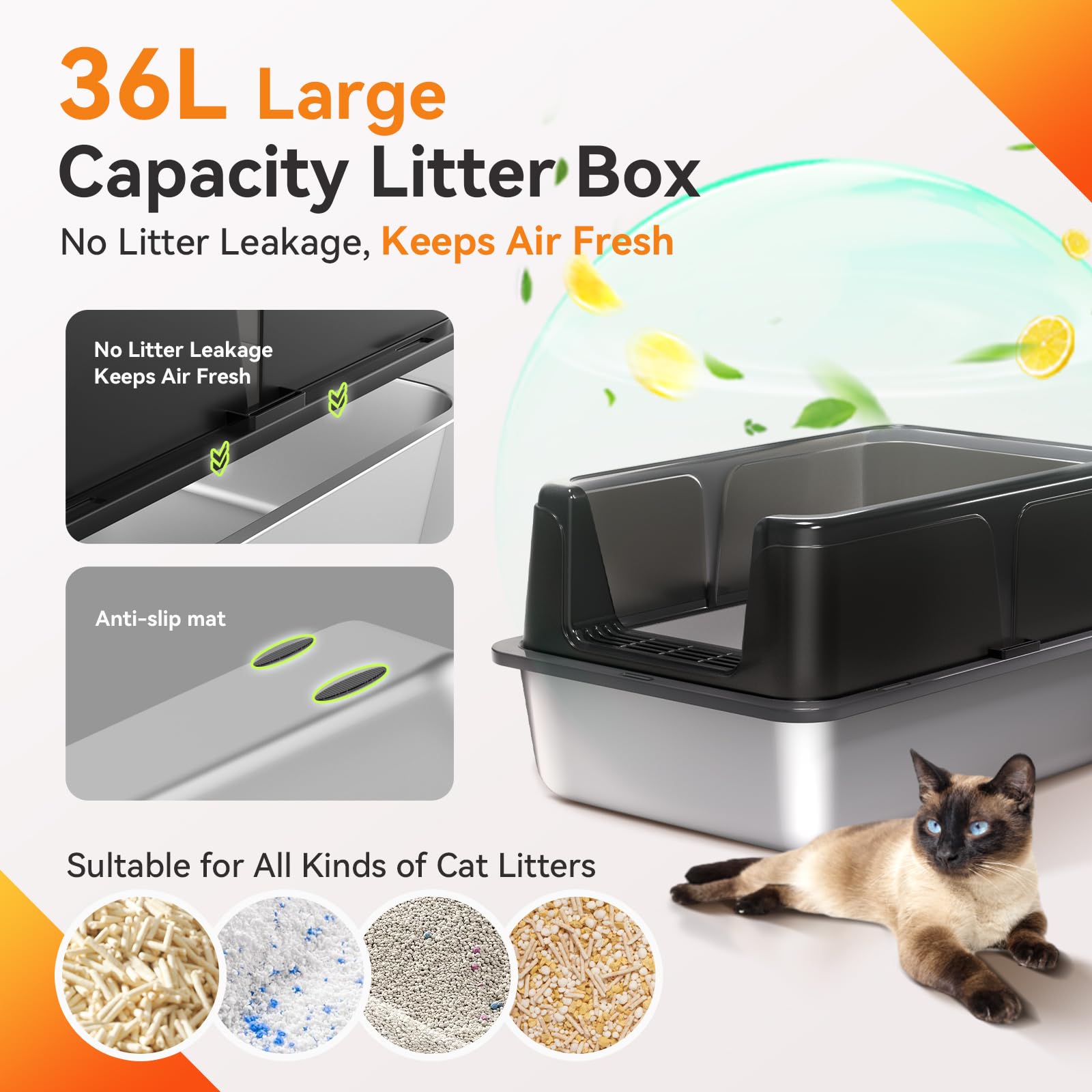 KISENG amplia capacidad para gatos grandes y múltiples mascotas.
