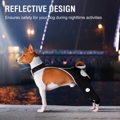 KISFLY material reflectante mejora visibilidad nocturna del perro.