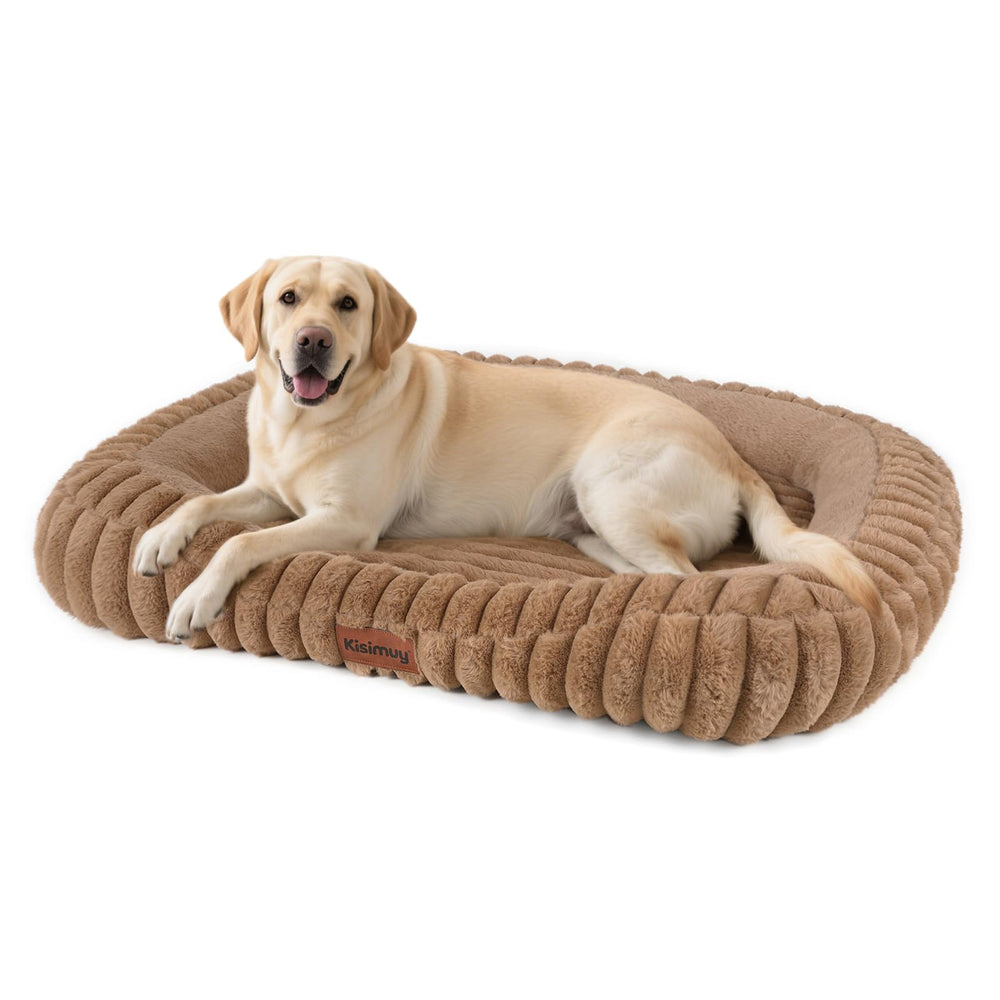 KISIMUY cama-perro-mediano-grande peluche suave para descanso cómodo diario.