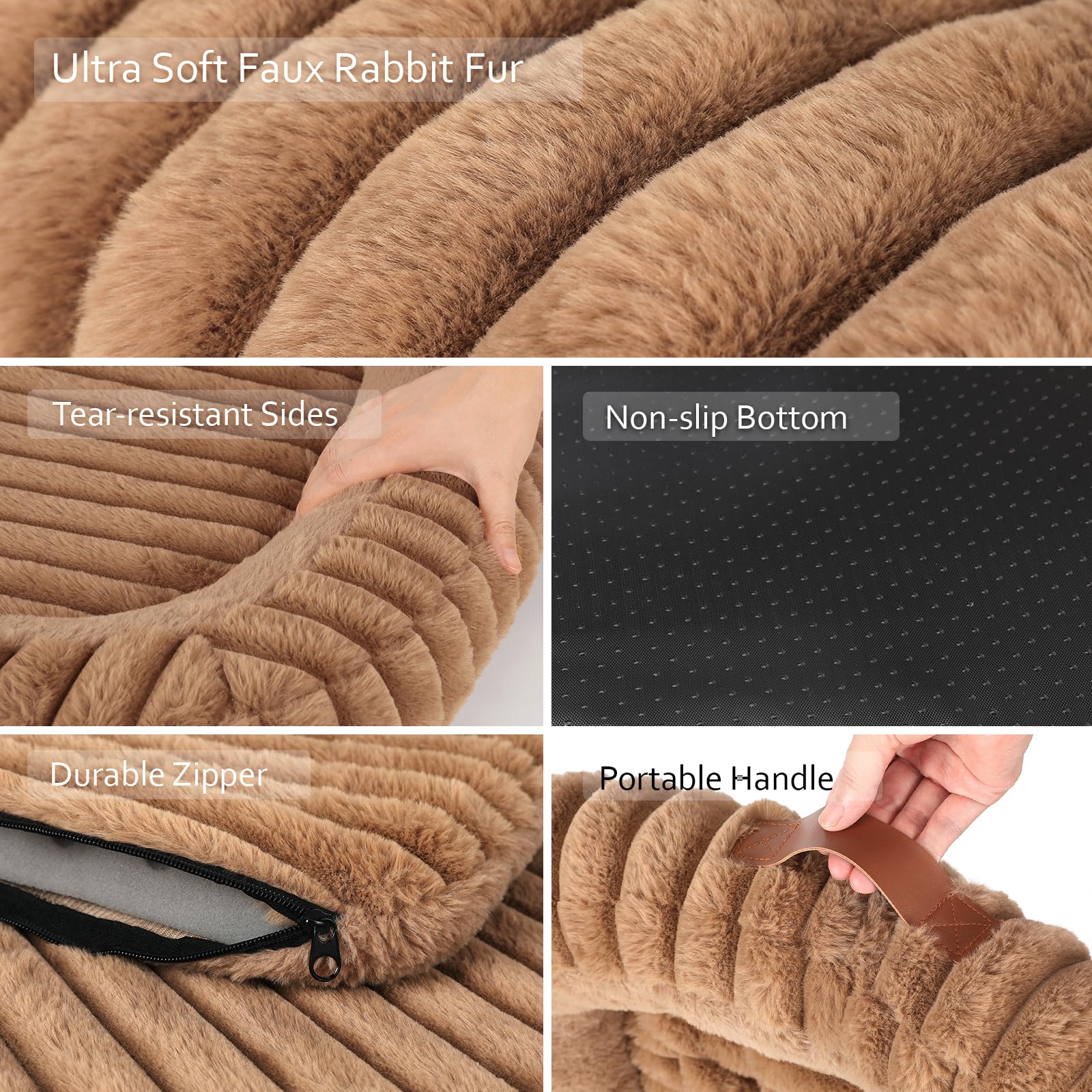 KISIMUY dimensiones-89x69x13-cm cama grande para razas grandes.