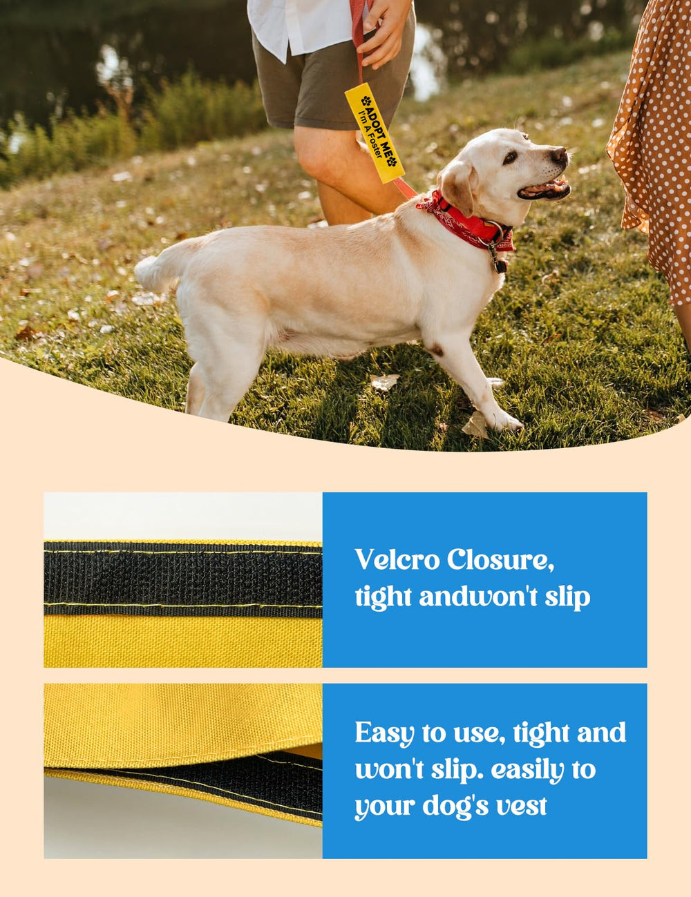 KISJO cierre velcro ajustable: fijación rápida y fácil.