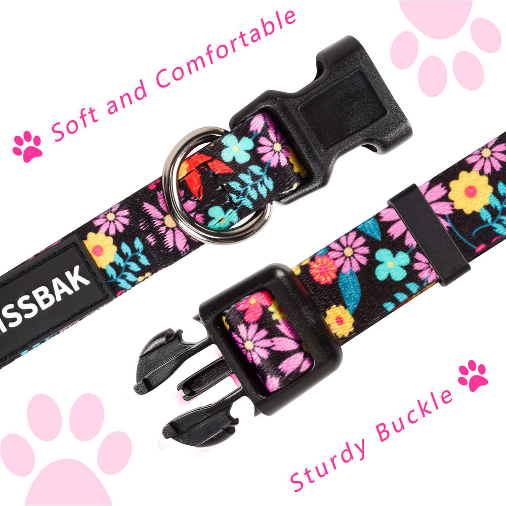 KISSBAK collar para perro grande, patrón único, combinación de comodidad y estilo