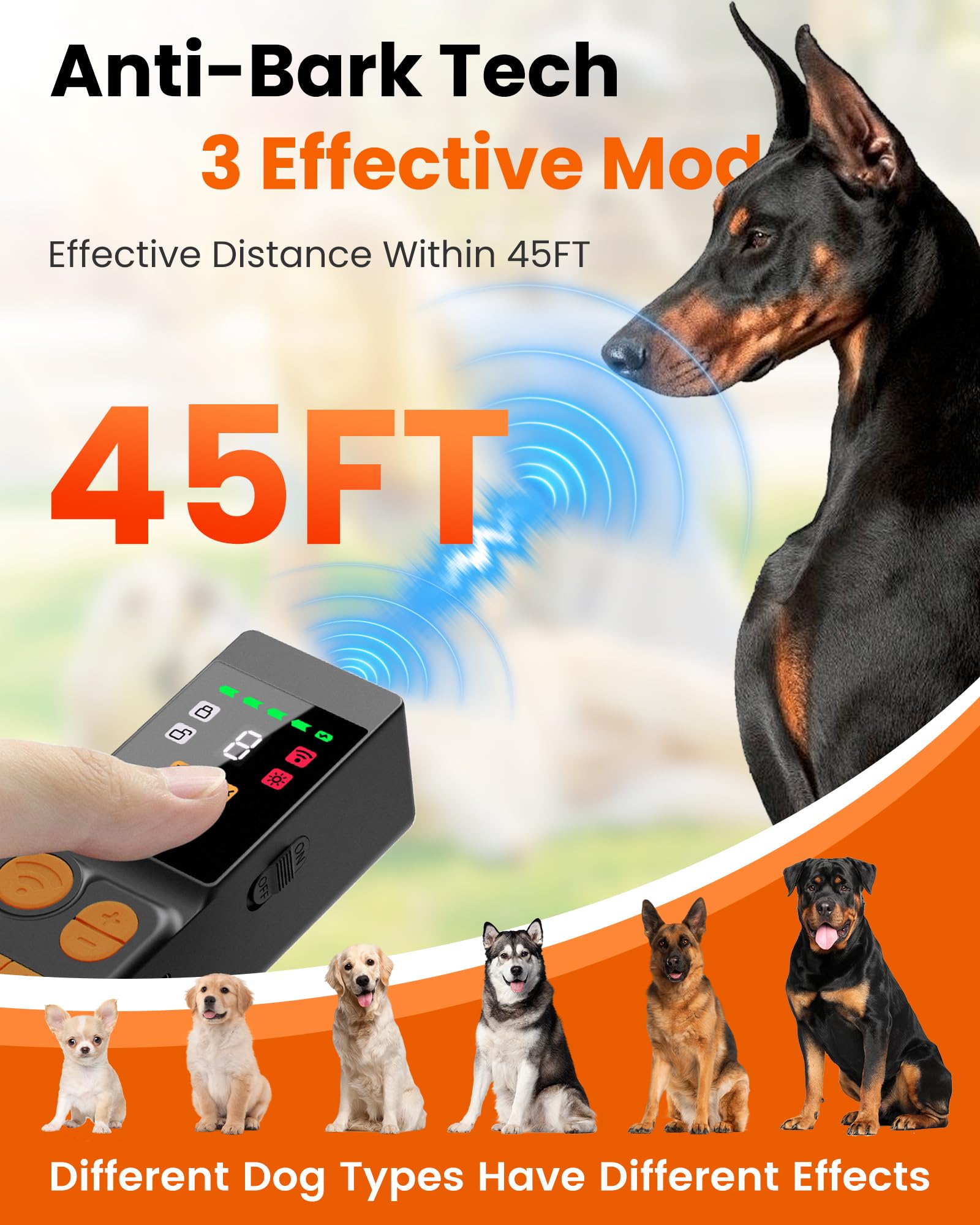 KISUFU diseño ergonómico negro-naranja: agarre cómodo y seguro.