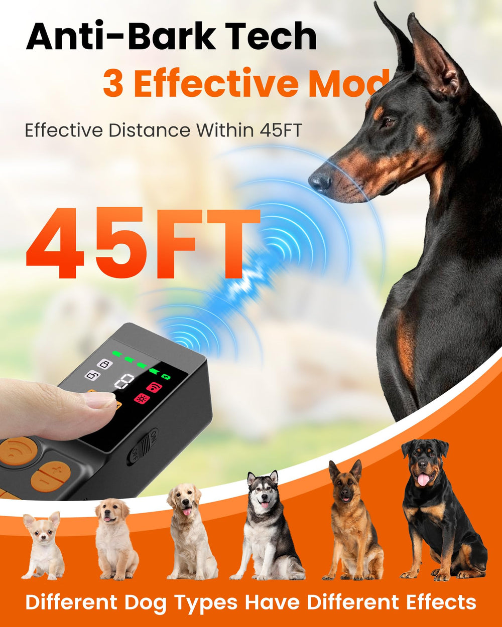 KISUFU diseño ergonómico negro-naranja: agarre cómodo y seguro.
