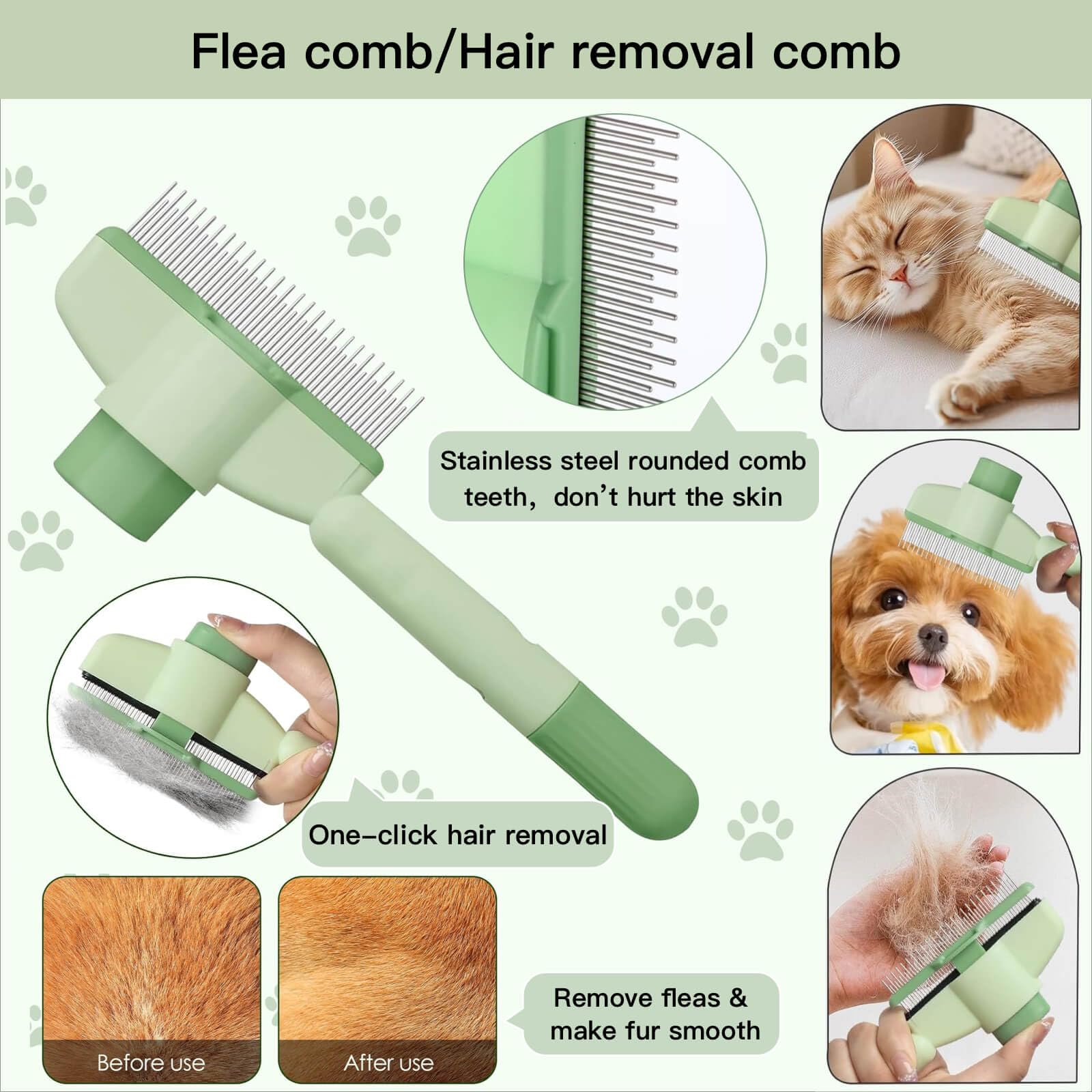 Kit de cuidado mascotas: cepillo de dedos para higiene dental suave.