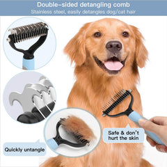 Kit de cuidado mascotas: peine antipulgas para limpieza segura y eficiente.