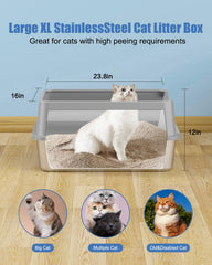 KITCATY caja con recogedor incluido facilita la limpieza diaria.