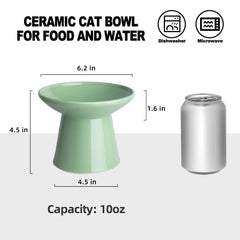 KitchenLestar set tazones gatos ceramica ofrece durabilidad y limpieza sencilla