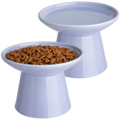 KITCHENLESTAR tazón-gato-cerámica-elevado para comer con facilidad y sin fatiga de bigotes.