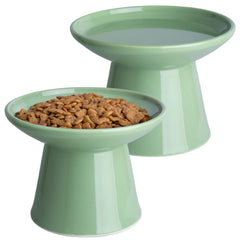 KitchenLestar tazon gato elevado ancho 6-2 pulgadas facilita acceso cómodo al alimento