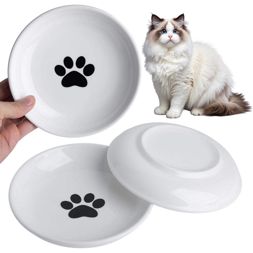 KITCHENLESTAR conjunto de tres tazones para gatos, ideal para varias mascotas