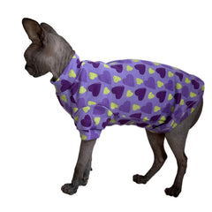 Kitipcoo camisetas-gato-sphynx-modelo-purpura: color morado elegante para sesiones de fotos