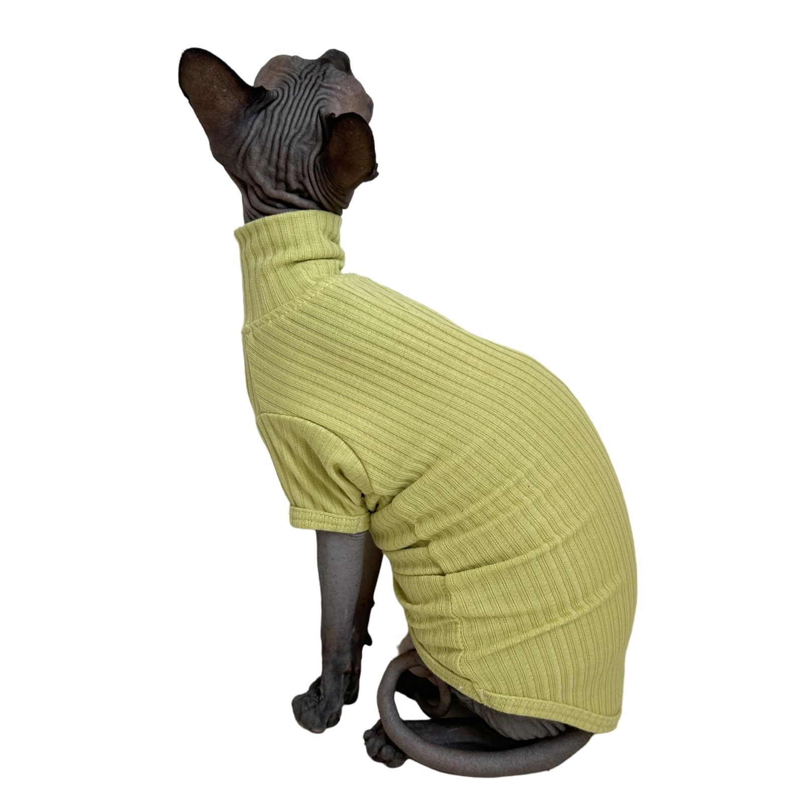 Kitipcoo camiseta gato Sphynx tejido: algodón suave para cuatro estaciones