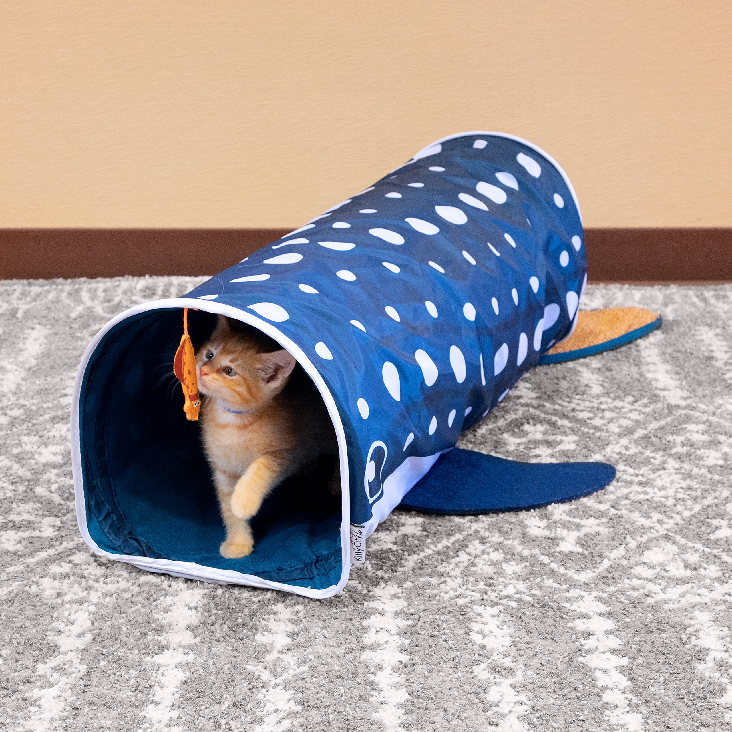 Kitty City apertura rápida del tunel ballena, montaje sencillo en segundos.