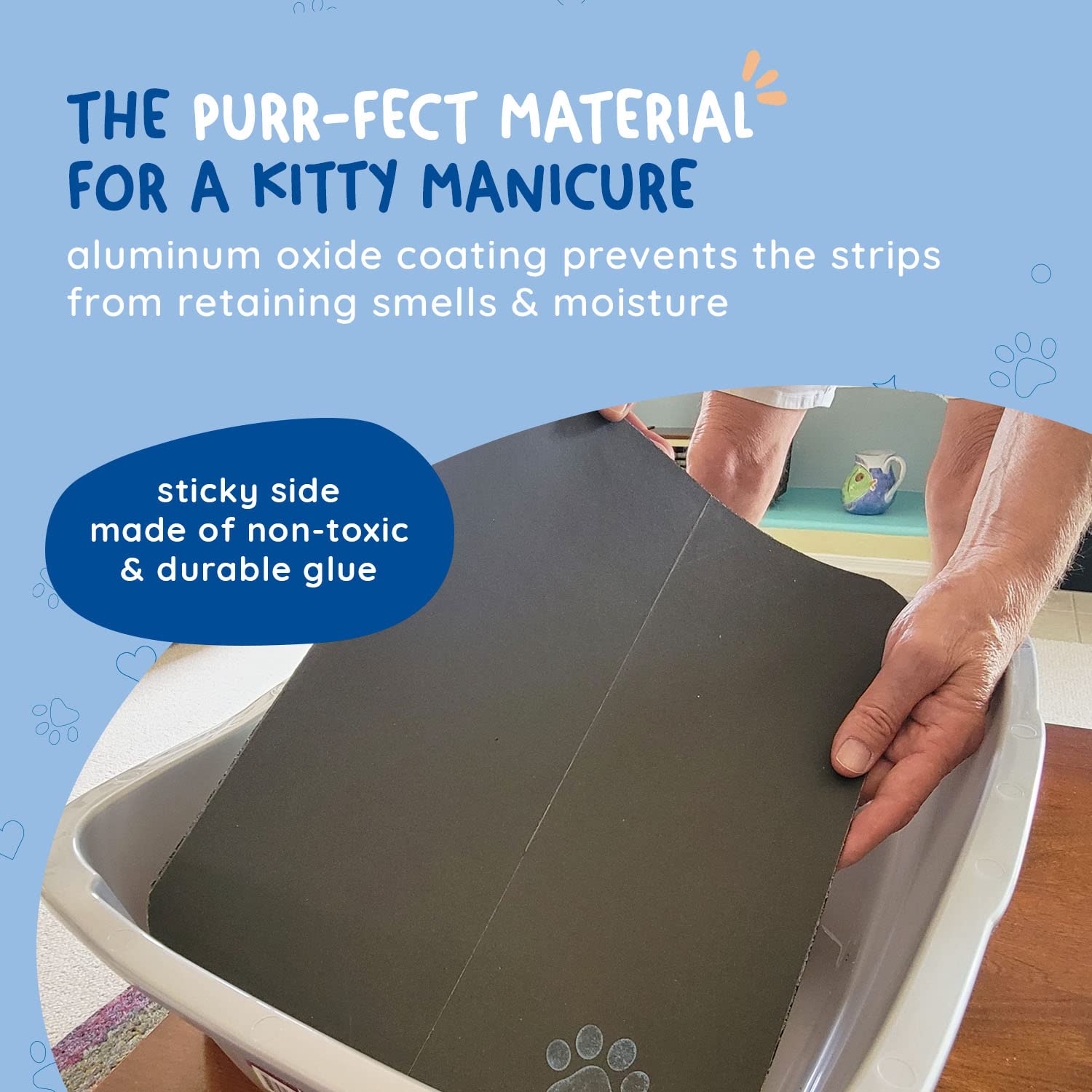 KITTY CURE impermeable a líquidos protege la caja de arena.