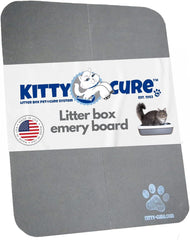 KITTY CURE lima garras en caja de arena para cuidado diario de las uñas.