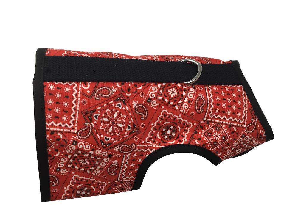Kitty Holster arnés con bandana roja, paseo seguro y cómodo para tu gato