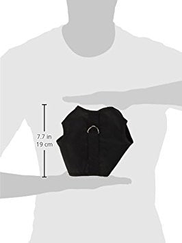Kitty Holster: detalle del cierre de gancho y bucle para mayor seguridad.