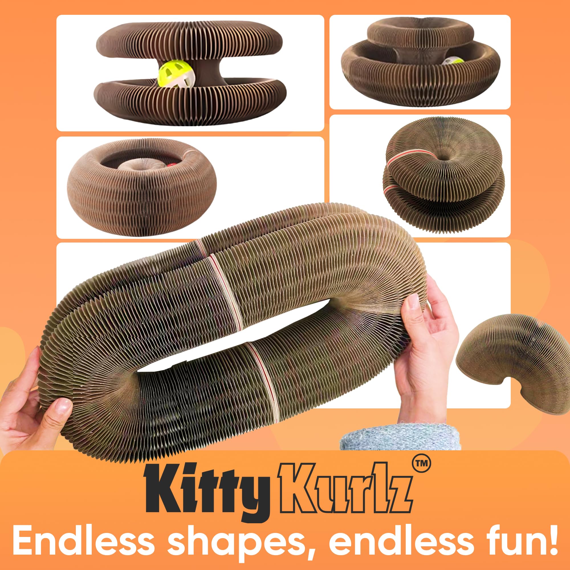 Kitty Kurlz: diseño plegable para almacenamiento y transporte fáciles
