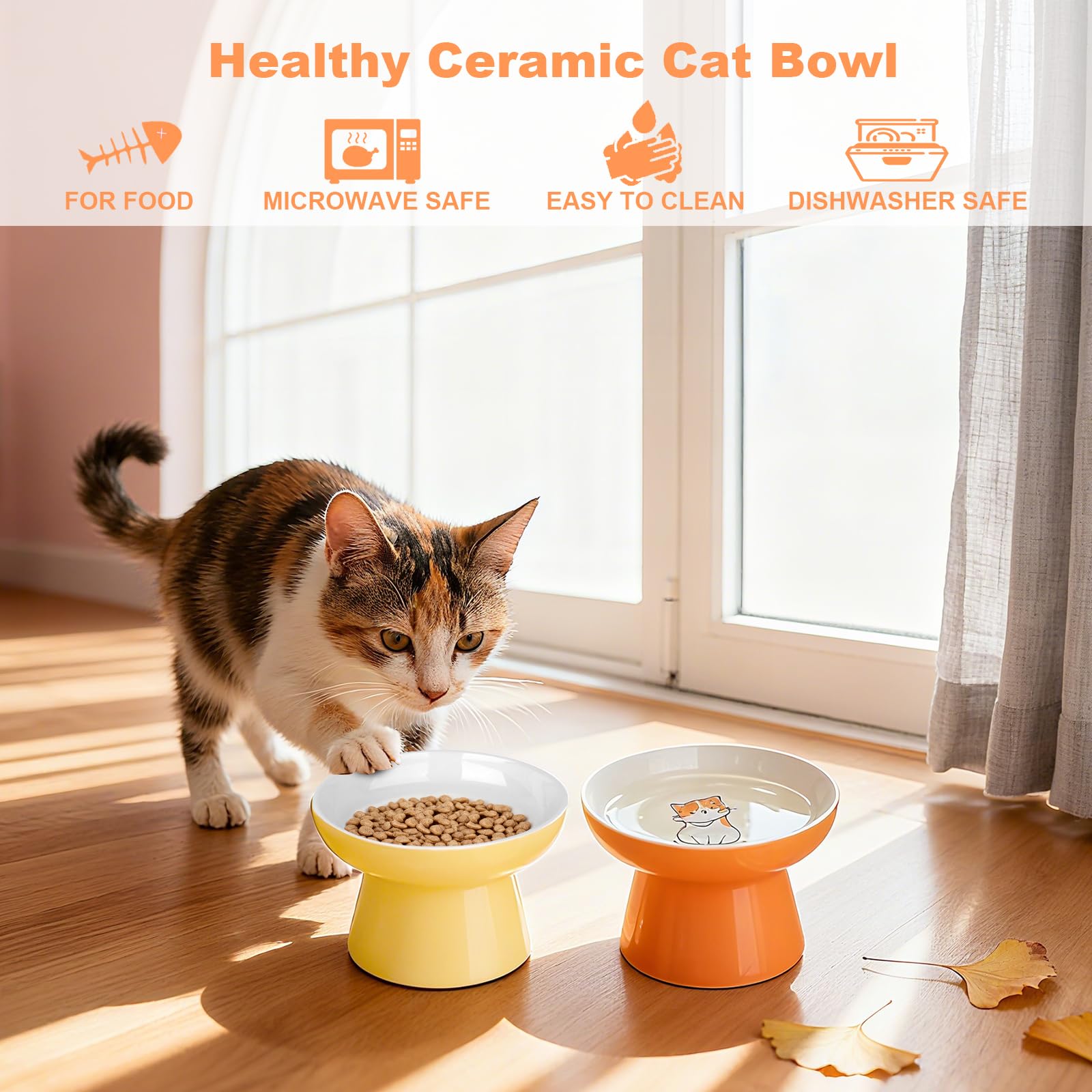 KittyDine apto para lavavajillas y microondas, limpieza rápida.