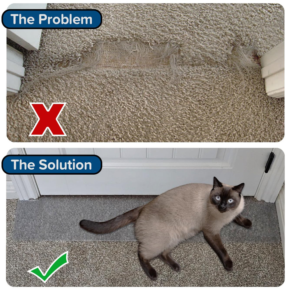 KittySmart protección de esquinas para puertas mejora cobertura y evita rasgado.