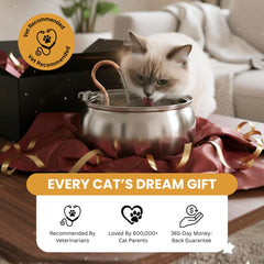 KittySpout bomba silenciosa que mantiene flujo constante para beber todo el día.