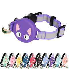 KittyTag collar con AirTag integrado para seguimiento continuo del gato