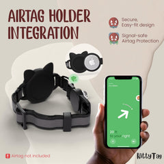 KittyTag collar reflejante luminoso mejora la visibilidad nocturna