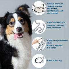 Kitys Fatch collar de púas para perros: cápsula de silicona para protección suave.