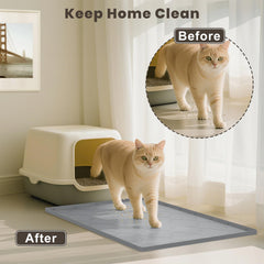 KIXCVDM alfombrilla de silicona gris, fácil de limpiar y resistente al agua.