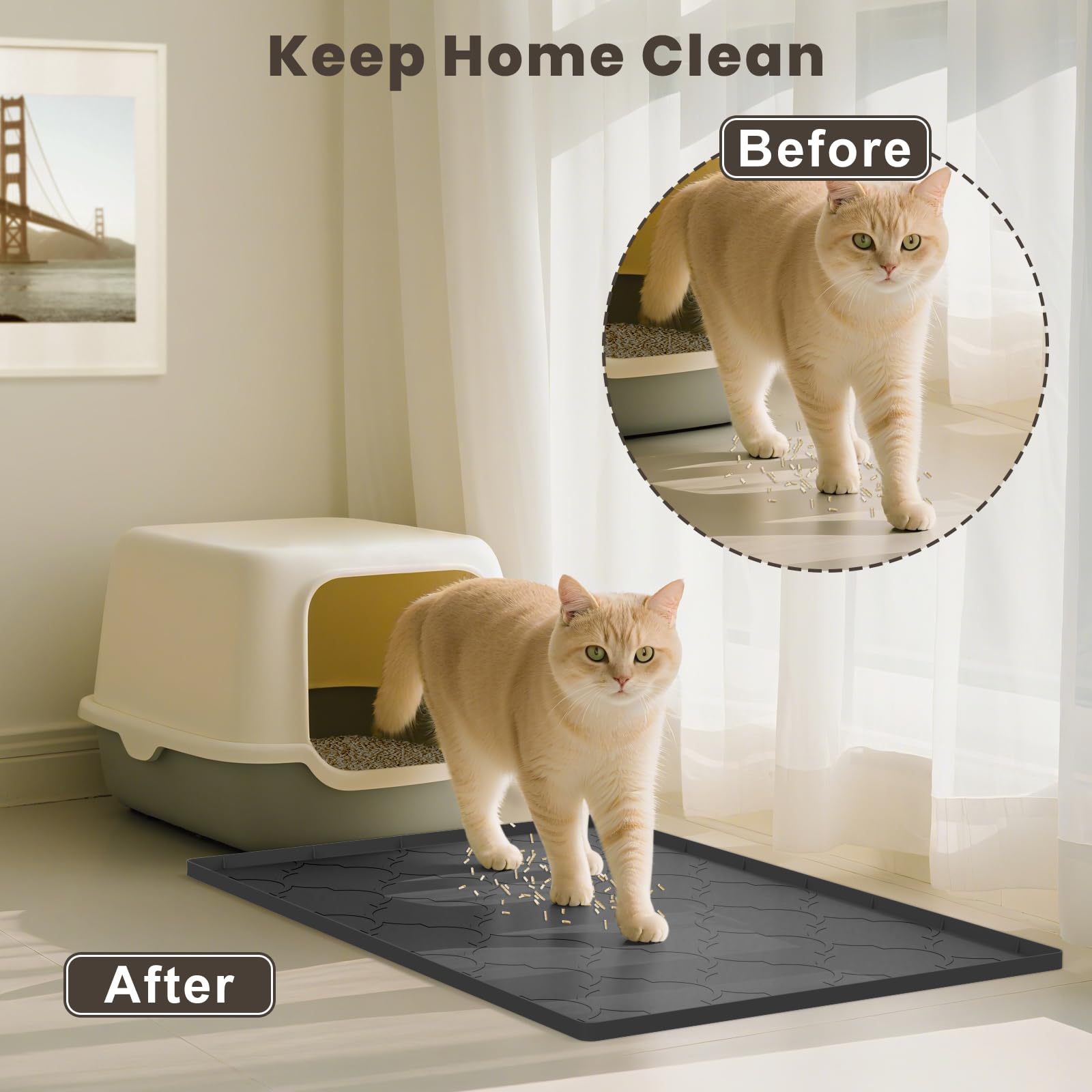 kixcvdm superficie silicona suave para patas del gato, confort y seguridad