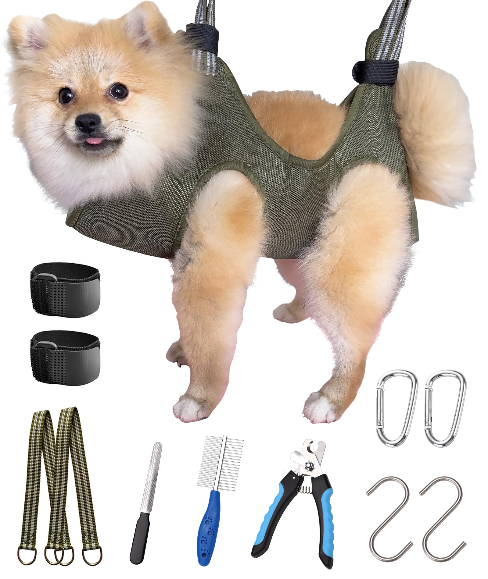 Kkiimatt arnés hamaca de aseo para perro, diseño 10 en 1 para un cuidado seguro