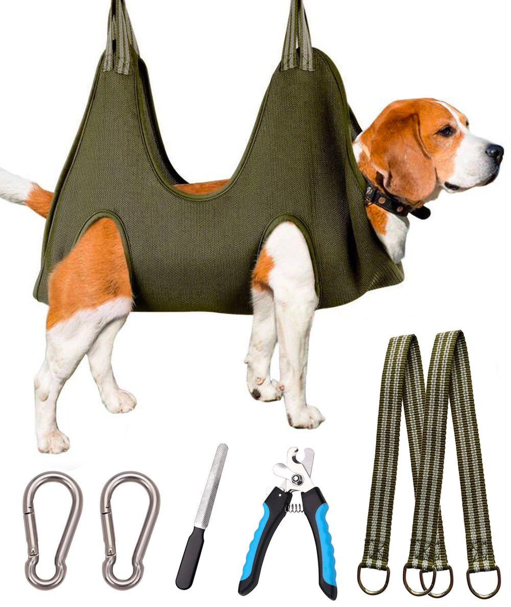 Kkiimatt hamaca de grooming para perros, soporte cómodo para sesiones de aseo suaves.