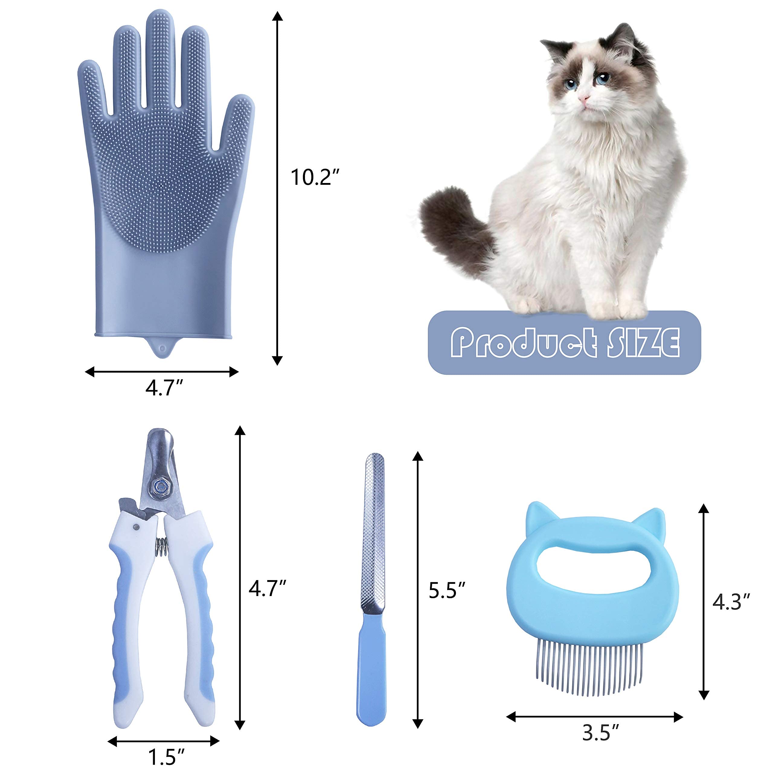 Lima de uñas KlerRoem, acabado suave para uñas de gato