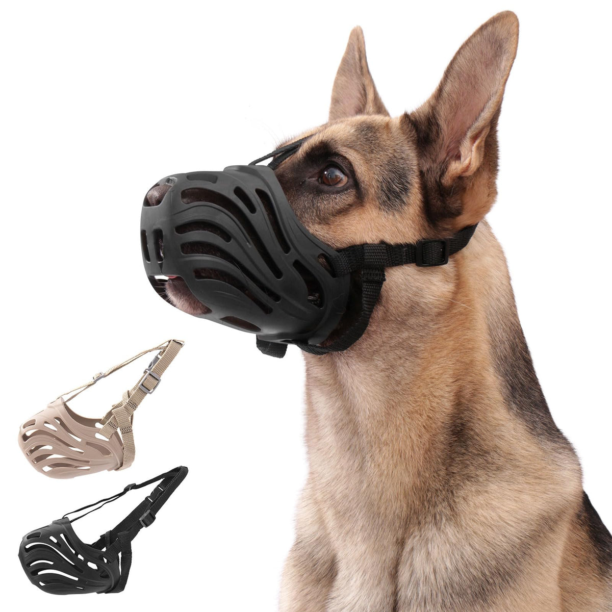KnJuLee bozal para perro de silicona, diseño duradero para paseos.