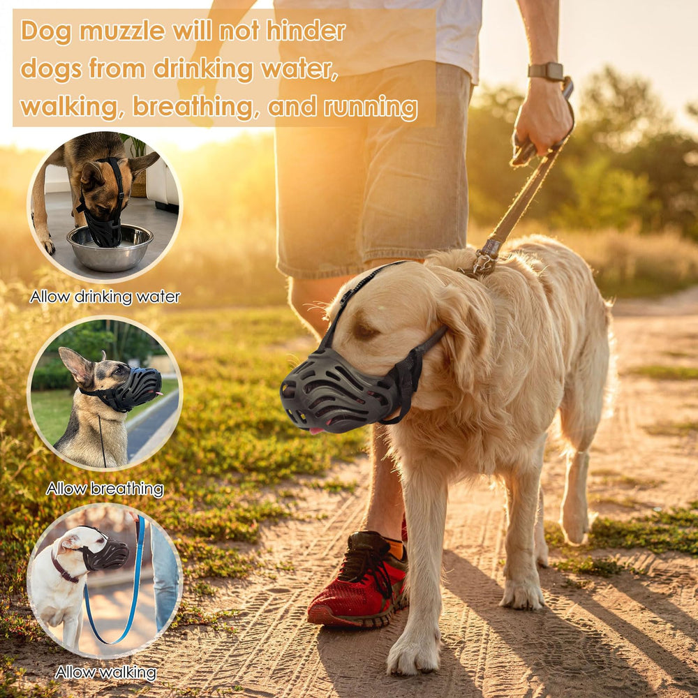 KnJuLee bozal silicona con tallas S a XXL para todo tipo de perros.