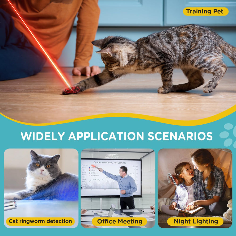 Koackl puntero-luz interior para perros y gatos, opción segura para juegos.