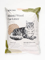 KOCHO Hinoki granulos de gato, ligero y eficiente para controlar olores.